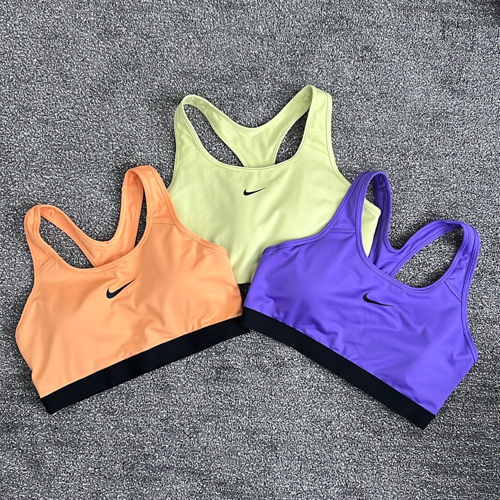 3 Nike Dri-Fit Sports Bras - Size Large
